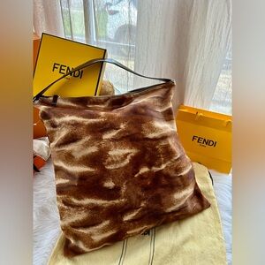 FENDI RARE Calfhair Large Tote
